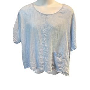 Purejill Linen Womens Size 2X Beachy Long Resort Lagen look Luxury Boho Airy